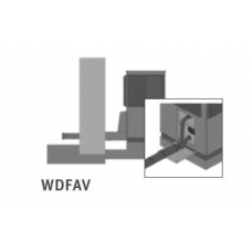 Hidraulikos WDFAV 1’’, sienos pereiga ir horizontalaus prijungimo komplektas 1" šilumos siurbliui LWAV 8 kW 15208701